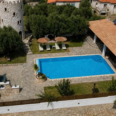 Livadostra Stonetower - Private Pool Retreat Ferienhaus Paralia Livadostratas